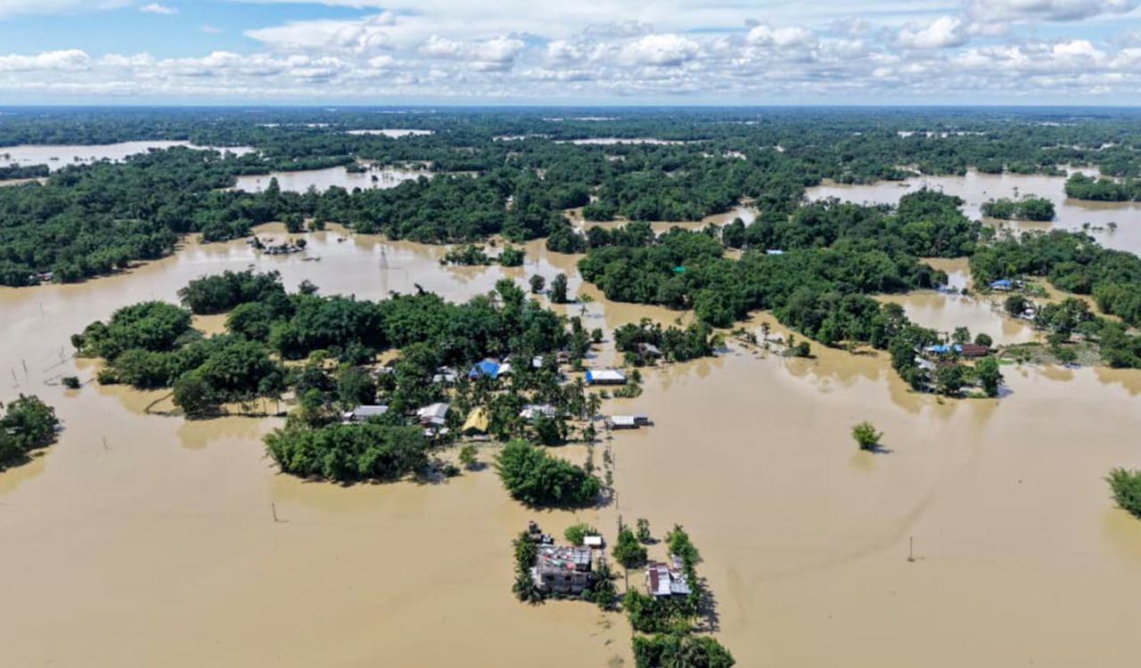 Current Assam flood situation image 2