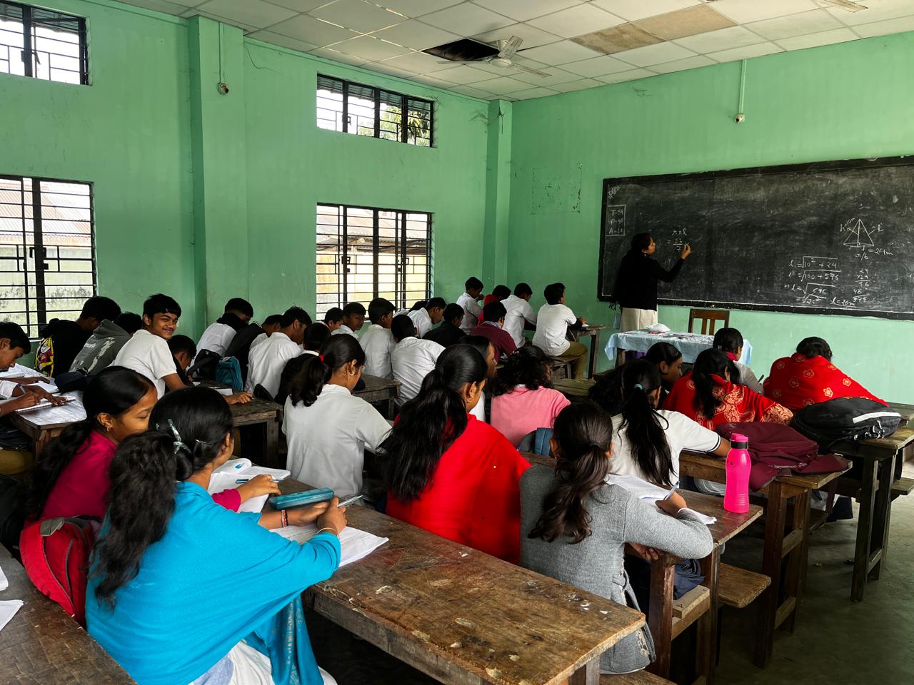 Young people attending an education and skills programme